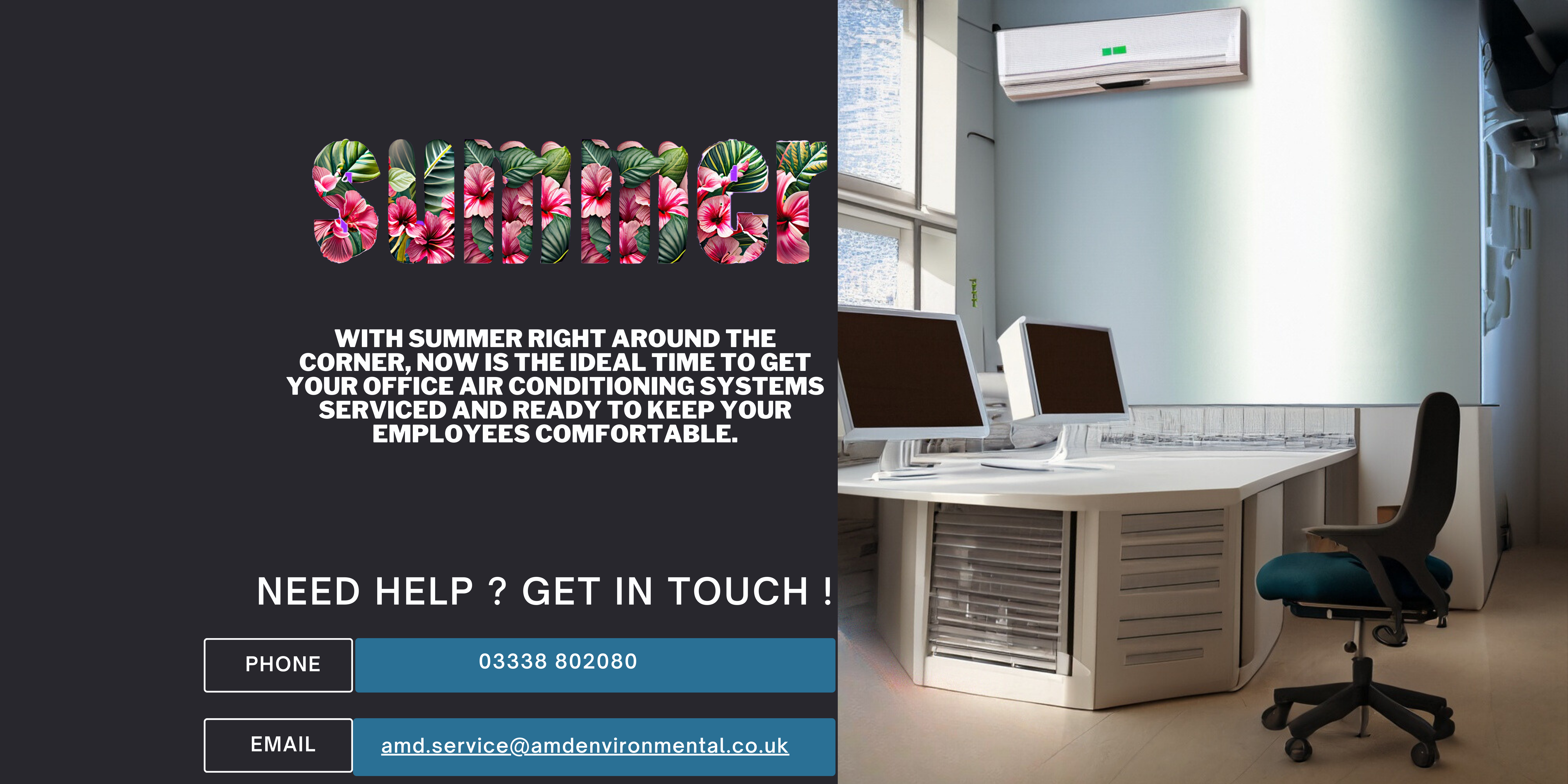 AMD Environmental - Airconditioning Services for Commercial Buildings across the United Kingdom with elments of Net Zero